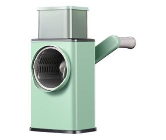 Feliator manual pentru legume Cyrax, 3 lame din otel inxodabil, 3 tipuri de feliere, material carcasa ABS, latime maxima feliere