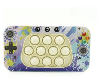 Jucarie interactiva tip consola pentru copii Cyrax, speed push whack-a-mole, joc de viteza pop it, material ABS/silicon, cu nive
