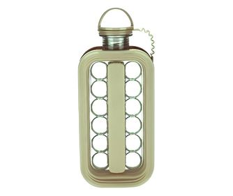 Aparat de gheata portabil 2 in 1, Cyrax, tava din sticla, diametru 3 cm, multifunctional, 17 cuburi de gheata, 27,5 x 11,4 x 5,5