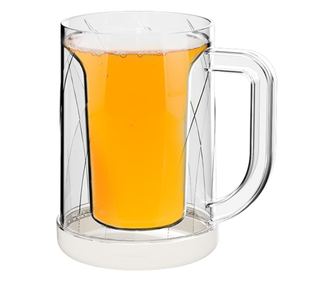 Cana Frigorifica cu Gheata, Cyrax, 14.2 x 10.4 x 14.7 cm, Plastic, 800 ml, Transparent