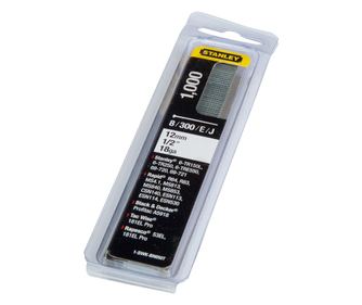 1000 darab J/8/300/E 12mm-es kapocs csomag, 1-SWK-BN050T Stanley
