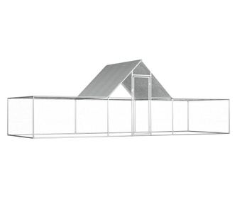 Птичарник, 6x2x2 м, поцинкована стомана