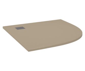 vidaXL Cădiță de duș, maro, 90x90 cm, SMC