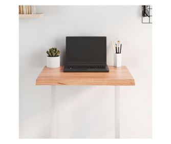 Asztallap, 60x60x4 cm, barna, kezelt tlgyfa, organikus kontr