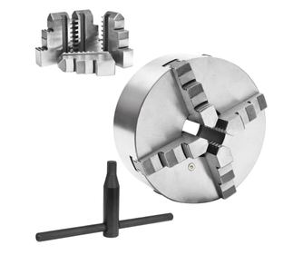 vidaXL Mandrină de strung cu 4 fălci, 200 mm, oțel