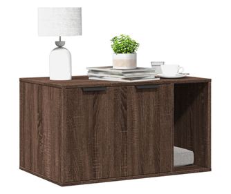 Заграждение за котешка тоалетна 80x50x45 см инженерно дърво