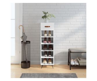 Ormarić za cipele, bijeli, 30x35x105 cm, kompozitno drvo