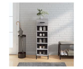 Έπιπλο παπουτσιών, γκρι sonoma, 30x35x105 εκ., σύνθετο ξύλο