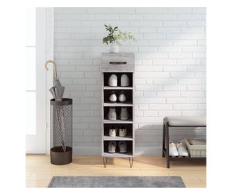 Έπιπλο παπουτσιών, sonoma γκρι, 30x35x105 εκ., σύνθετη ξυλεία