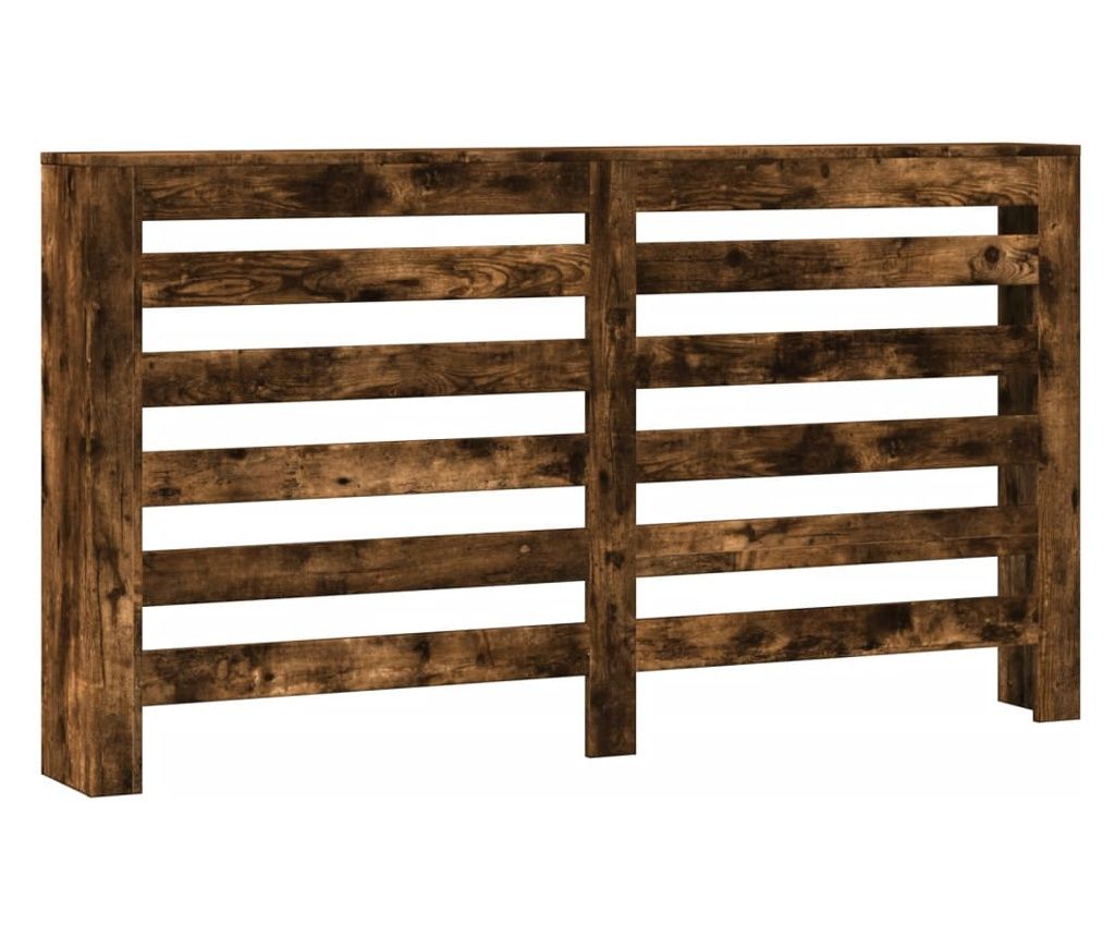 vidaXL Radiator Cover Oak Smoked 149x20x82cm Wood