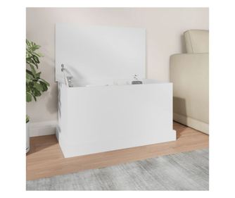 Troldoboz, fehr, 70x40x38 cm, feldolgozott fa