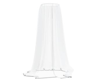 vidaXL Plasa de tantari pentru umbrela 220 ochiuri alb Φ330x250 cm