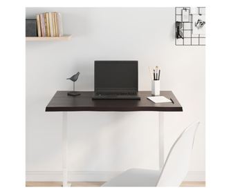 Asztallap, 80x60x2 cm, szrke, kezelt tlgyfa, organikus kontr