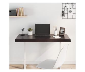 Asztallap, 100x40x6 cm, szrke, kezelt tlgyfa, organikus kontr