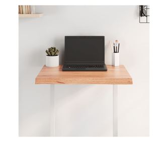 Asztallap, 60x50x4 cm, barna, kezelt tlgyfa, organikus kontr