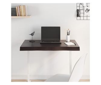 Stt szrke rasztal lap, 80x50x2 cm, kezelt tmr tlgyfa