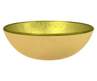 vidaXL Chiuvetă din sticlă securizată, auriu, 35x12 cm