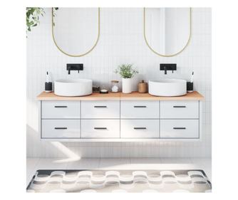 Frdszobai polc, 180x60x4 cm, kezeletlen tmrfa