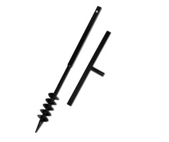 Burghiu de sol cu mâner 80 mm cu tub prelungitor 5 m, oțel