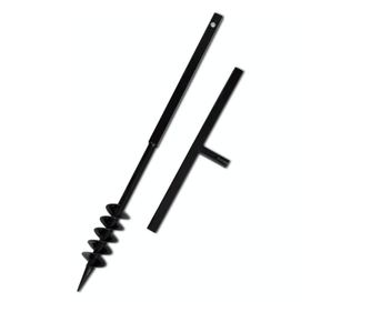 Burghiu de sol cu mâner 80 mm cu tub prelungitor 13 m, oțel