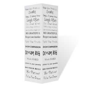 Suport pentru umbrele, pătrat, depozitare bastoane, alb, 48,5 cm, oțel