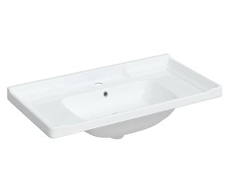 vidaXL Chiuvetă de baie albă 91,5x48x23 cm, ovală, ceramică