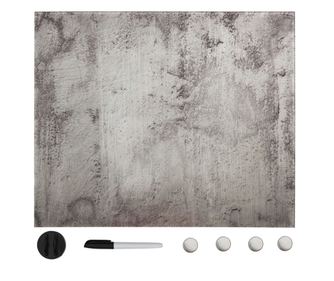 Tabla magnetica de perete, 60 x 60 cm, sticla