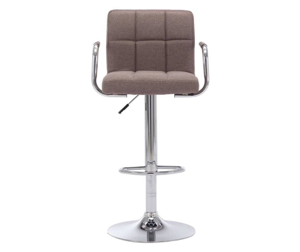 283418 Bar Stool Taupe Fabric