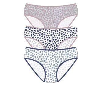 Set 3 Slip brazilian dama, Cotonella,Multicolor, Marime M Multicolor M INTL