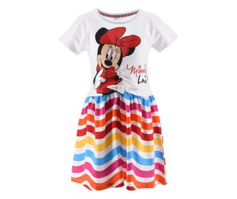 Rochie fete Minnie Mouse EV1080 3 ani Alb 98 CM
