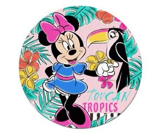 Prosop rotund Minnie Mouse, 150 X 150 CM Multicolor Universala 3 ani + Minnie Mouse Multicolor