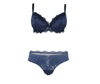 Set sutien si chiloti Sì è Lei, albastru, 85C EU Albastru Array