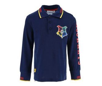 Tricou polo baieti cu maneca lunga Harry Potter 152 CM Albastru 12 ani