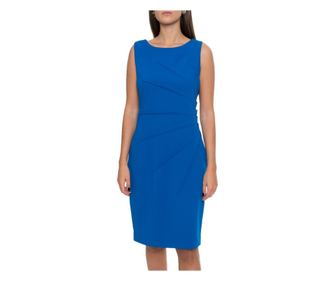 Rochie de dama creion fara maneci, Calvin Klein CDIC1B4P XL INTL Albastru
