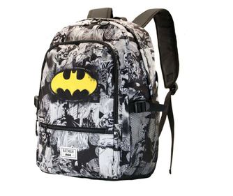 Ghiozdan batman 03501, 44 x 31 x 18 cm 44 x 31 x 18 cm Gri/Negru