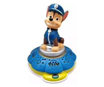 Lampa de noptiera 3D Paw Patrol Chase cu sunet , 29 cm Albastru 28 x 24 cm
