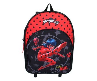Ghiozdan Troler Miraculous Ladybug, 33 x 25 x 10 cm 33 x 25 x 10 cm Fete Rosu/Negru