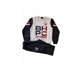 Trening baieti Beverly Hills Polo Club 7635T00008 12 ani Alb/Albastru 152 CM