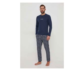Pijamale barbati Calvin Klein 000NM2184E Alb/Bleumarin S INTL