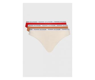 Set 3 chiloti tanga dama Tommy Hilfiger UW0UW04022 Multicolor XL INTL