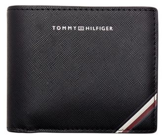 Ανδρικό πορτοφόλι Tommy Hilfiger Central Cc Flap And Coin AM0AM11590 Μαύρο 11,5 x 10 x 1 cm