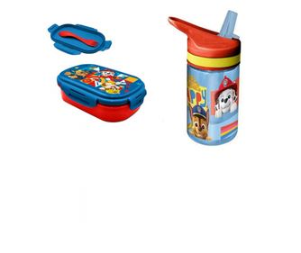 Cutie sandvis cu tacamuri si sticla de apa 400ml tritan Paw Patrol Multicolor 21 x 14 x 6 cm