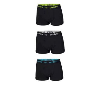 Σετ 3 Ανδρικά Μπόξερ Umbro, Μαύρο, Μέγεθος L Μαύρο L INTL