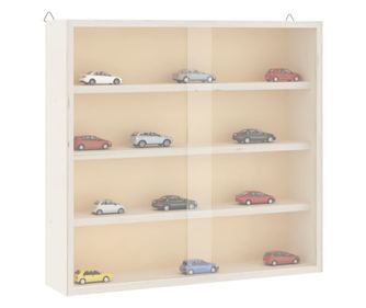 Стенна витрина с врати 40x8,5x37 см
