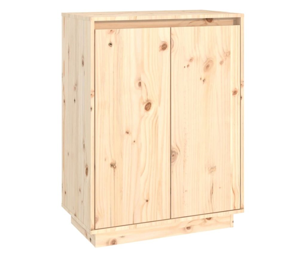 vidaXL Shoe Cabinet 60x35x80 cm Solid Pinewood