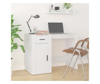 Stol, bijeli, 100x49x75 cm, obrađeno drvo