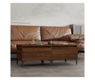 Τραπεζάκι σαλονιού 2 τεμ. καφέ δρυς 50x46x35 εκ. σύνθετο ξύλο