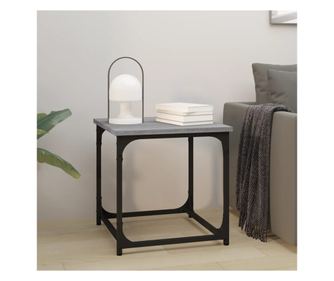 Βοηθητικό Τραπέζι, Sonoma Grey, 40x40x40 εκ., επεξεργασμένη ξυλεία