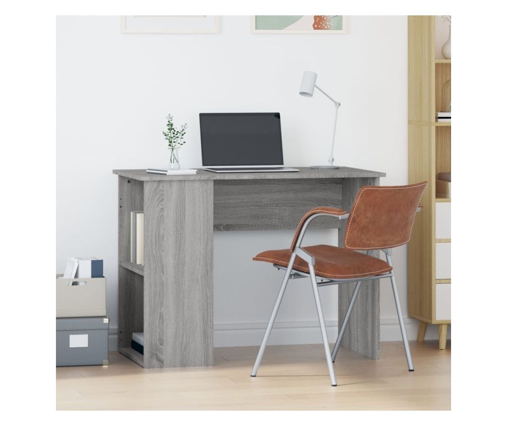 Ured, siva sonoma, 100x55x75 cm, obrađeno drvo