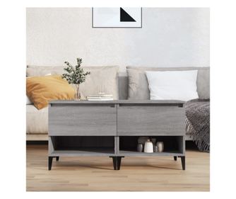 Τραπεζάκι σαλονιού, 2 τεμ., γκρι sonoma, 50x46x50 εκ., σύνθετο ξύλο